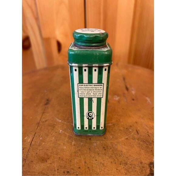 Antique Art Deco Mennen Talcum Powder After Bath Men￼Natural Advertising TIN (82 - Picture 2 of 6
